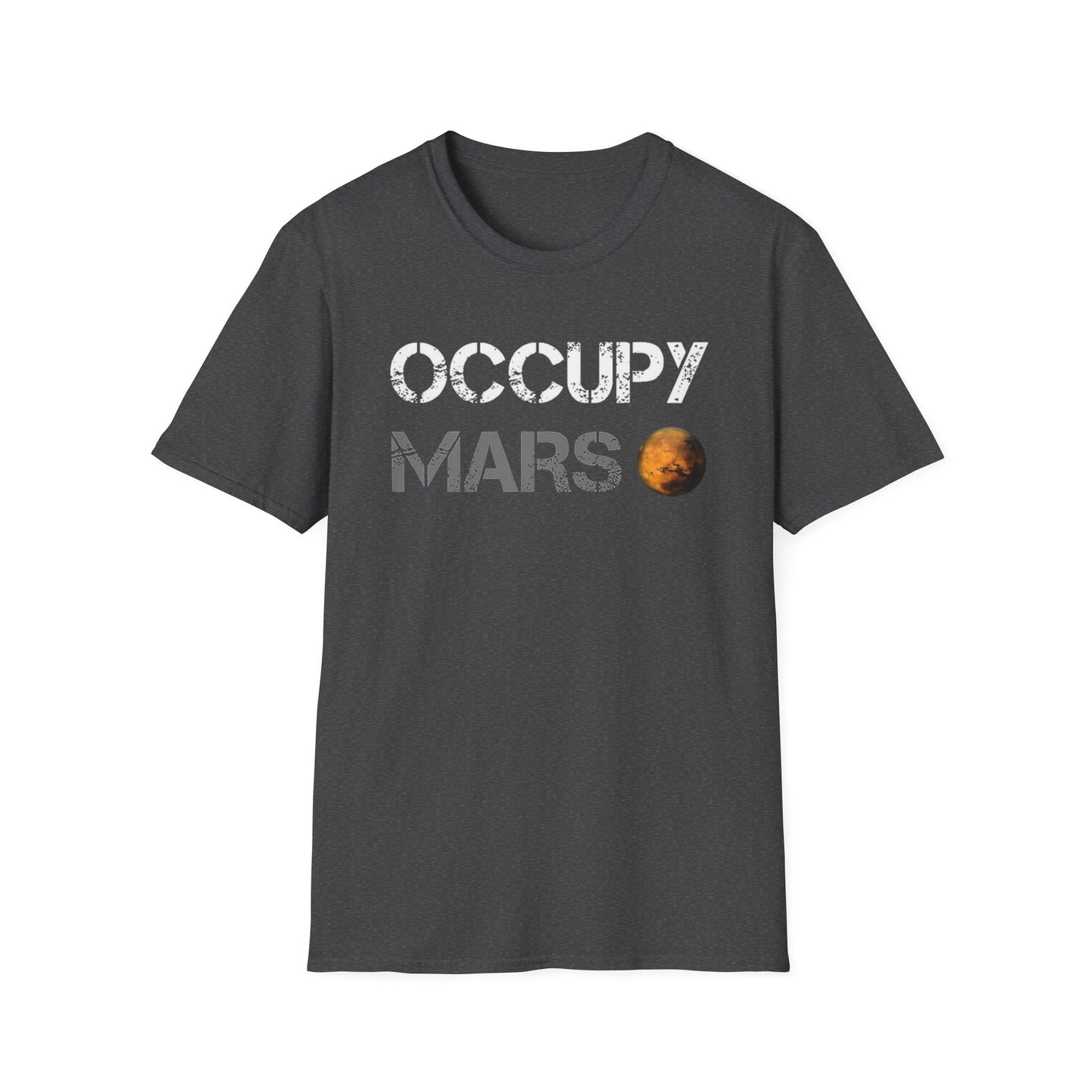 Occupy Mars Unisex Softstyle T-Shirt - Space Enthusiast Tee