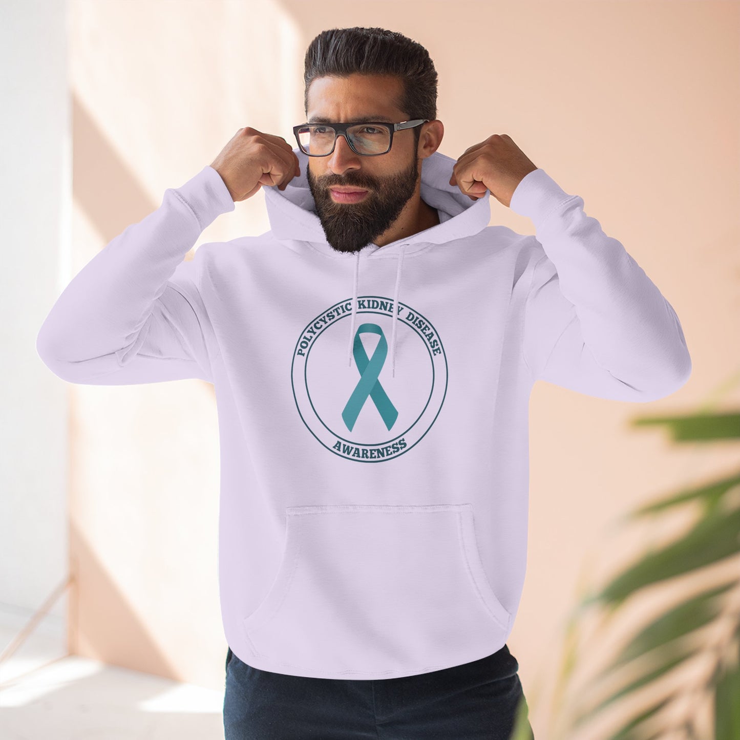 Fleece Hoodie Polycystic Kidney Disease Awareness