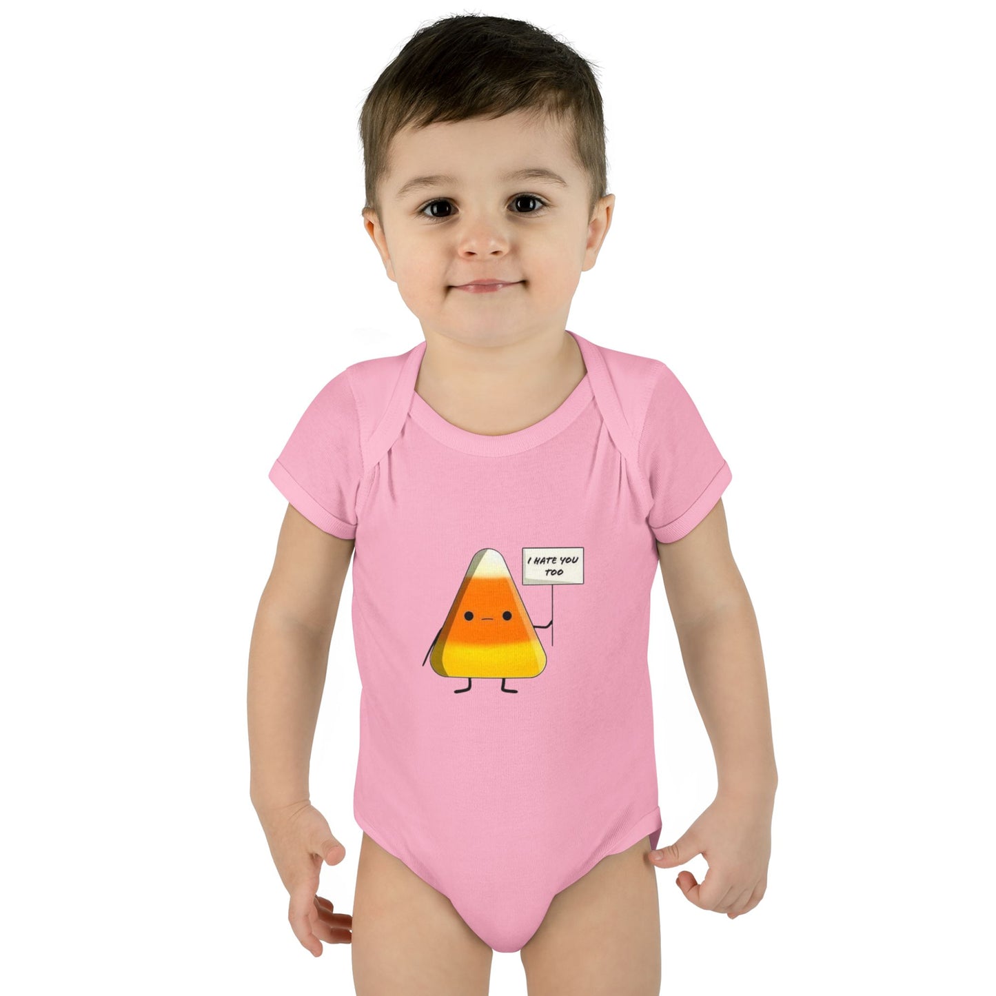 Onesie - Candy Corn I Hate You Too Infant Baby Rib Bodysuit