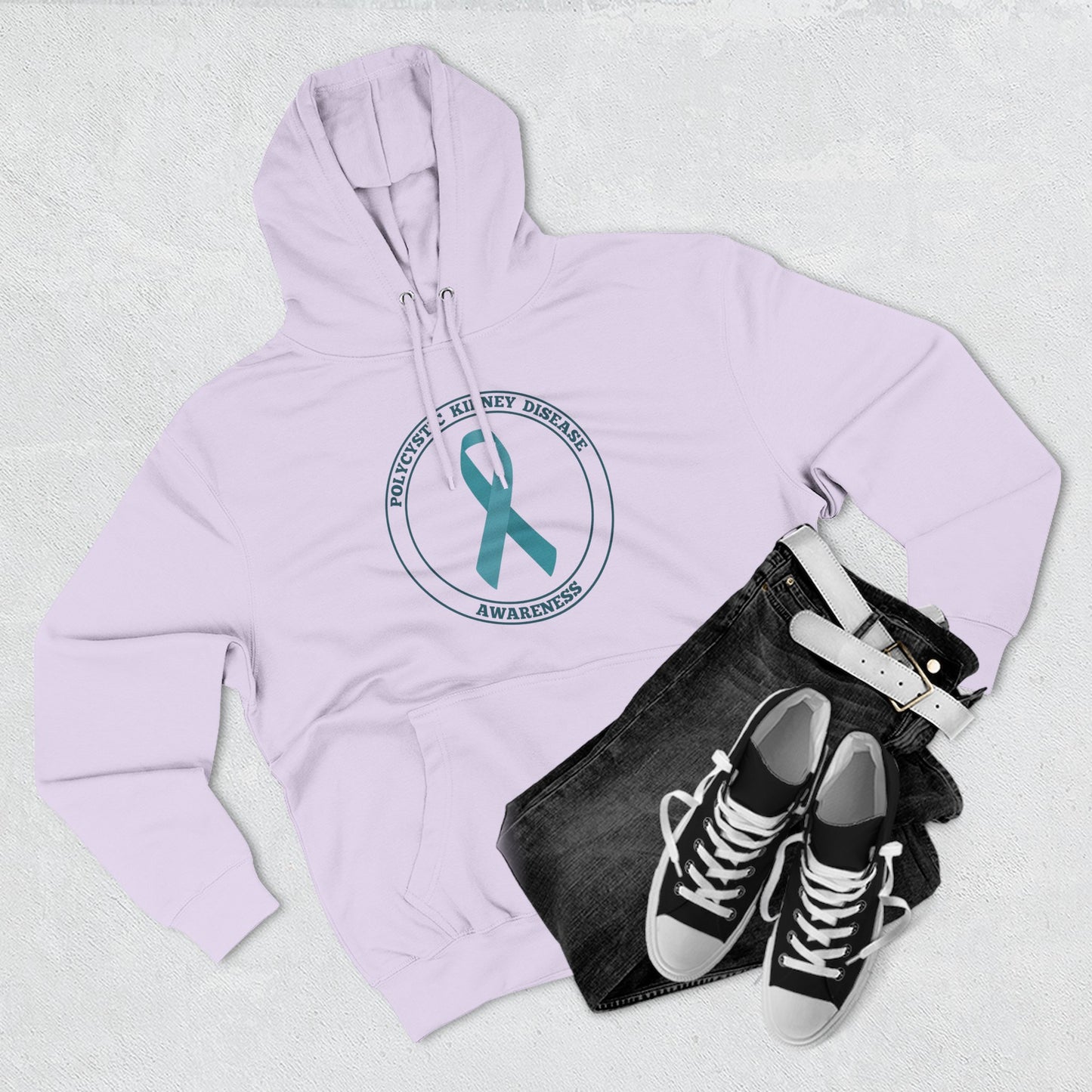 Fleece Hoodie Polycystic Kidney Disease Awareness