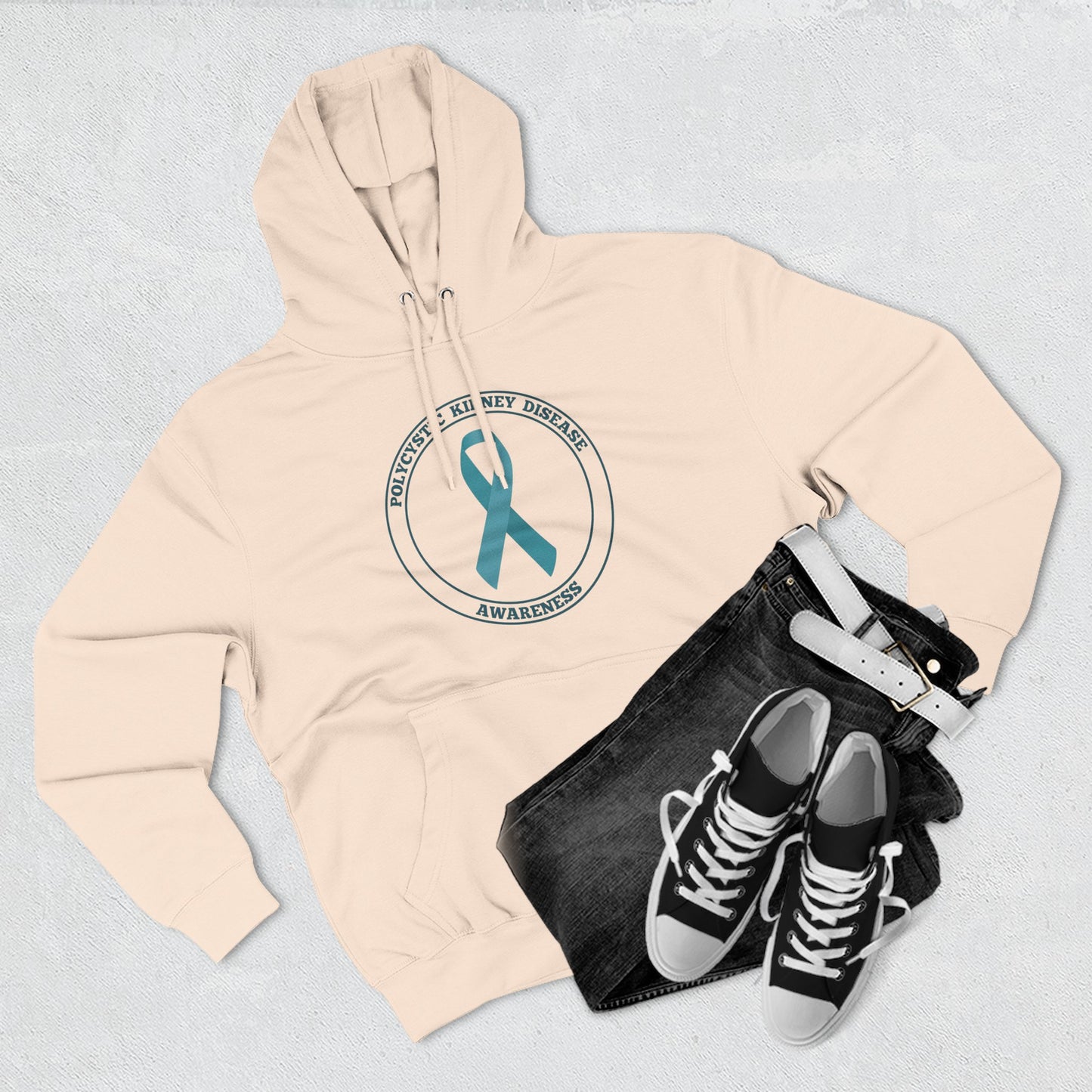 Fleece Hoodie Polycystic Kidney Disease Awareness