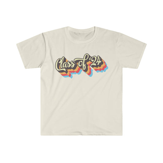 Class of 2024 Retro - Unisex Softstyle T-Shirt