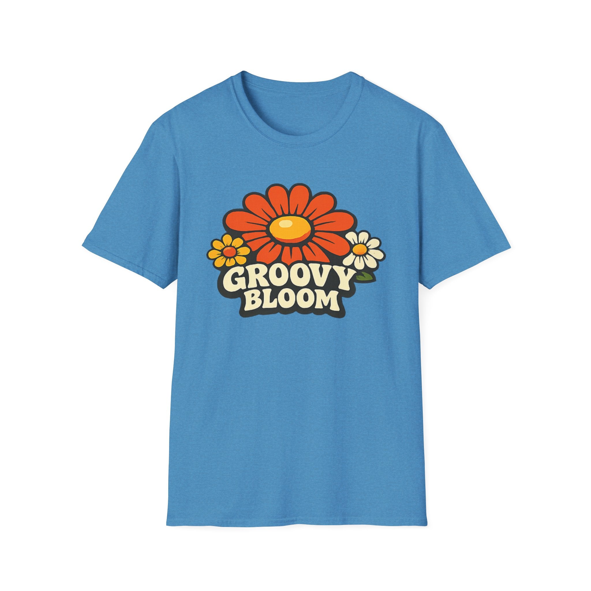 Groovy 70s Bloom T-Shirt — Retro Floral Vintage Vibe