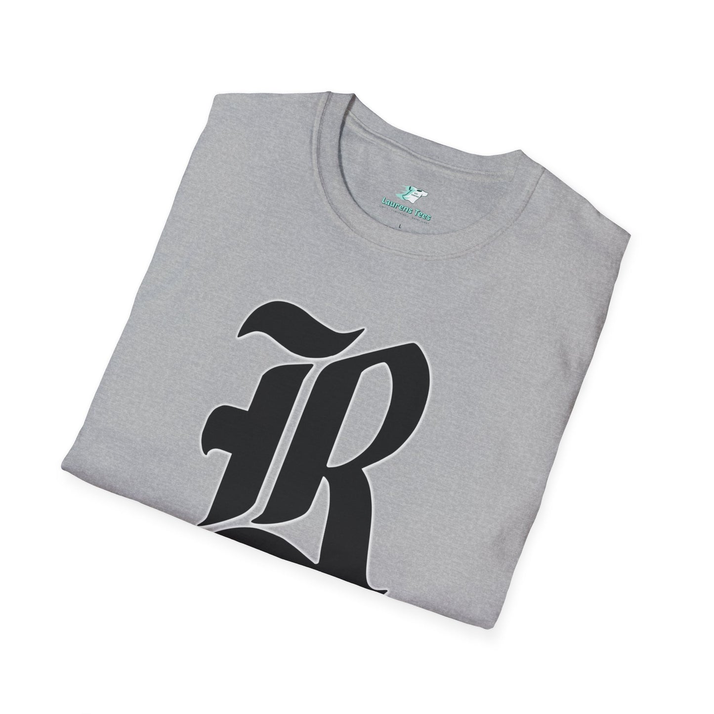 Custom one side Front or Back (RHS Baseball used as example) - Unisex Softstyle T-Shirt