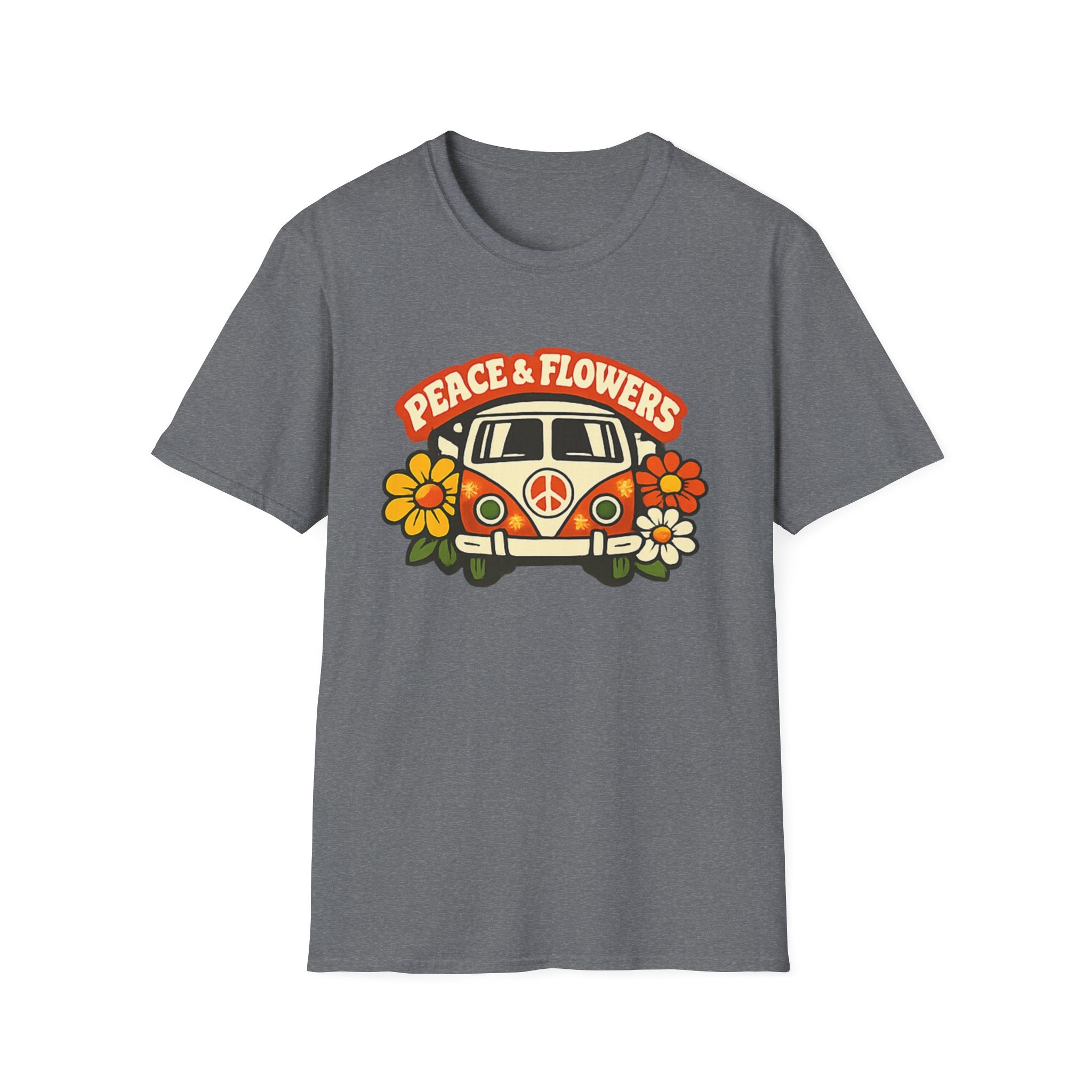 Hippie Van Peace & Flowers T-Shirt
