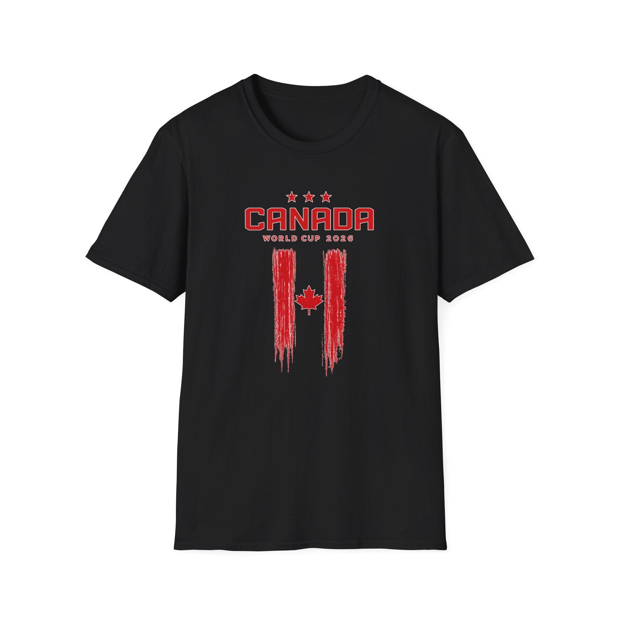 Canada World Cup 2026 T-Shirt — Distressed Maple Flag Soccer Fan Tee
