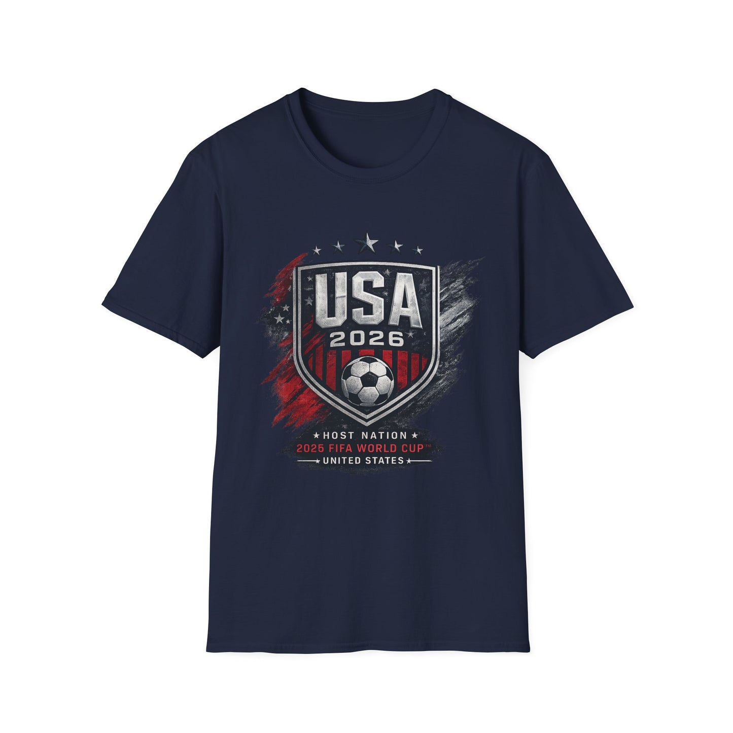 USA 2026 Soccer Shield T‑Shirt — Men’s Women’s American World Cup Supporter Tee