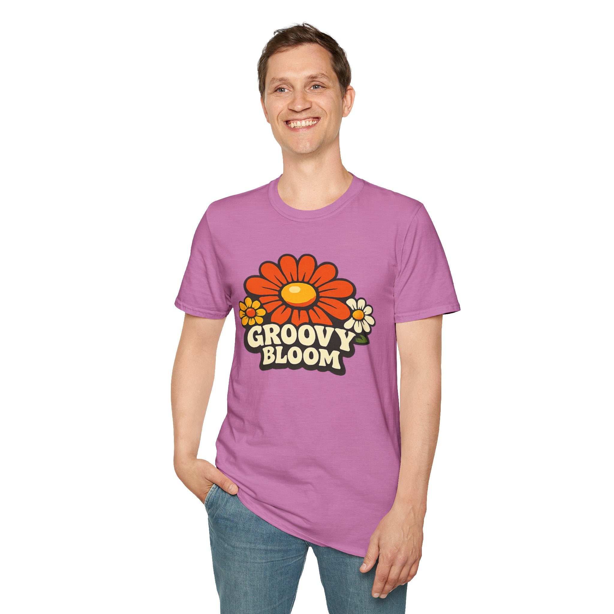 Groovy 70s Bloom T-Shirt — Retro Floral Vintage Vibe