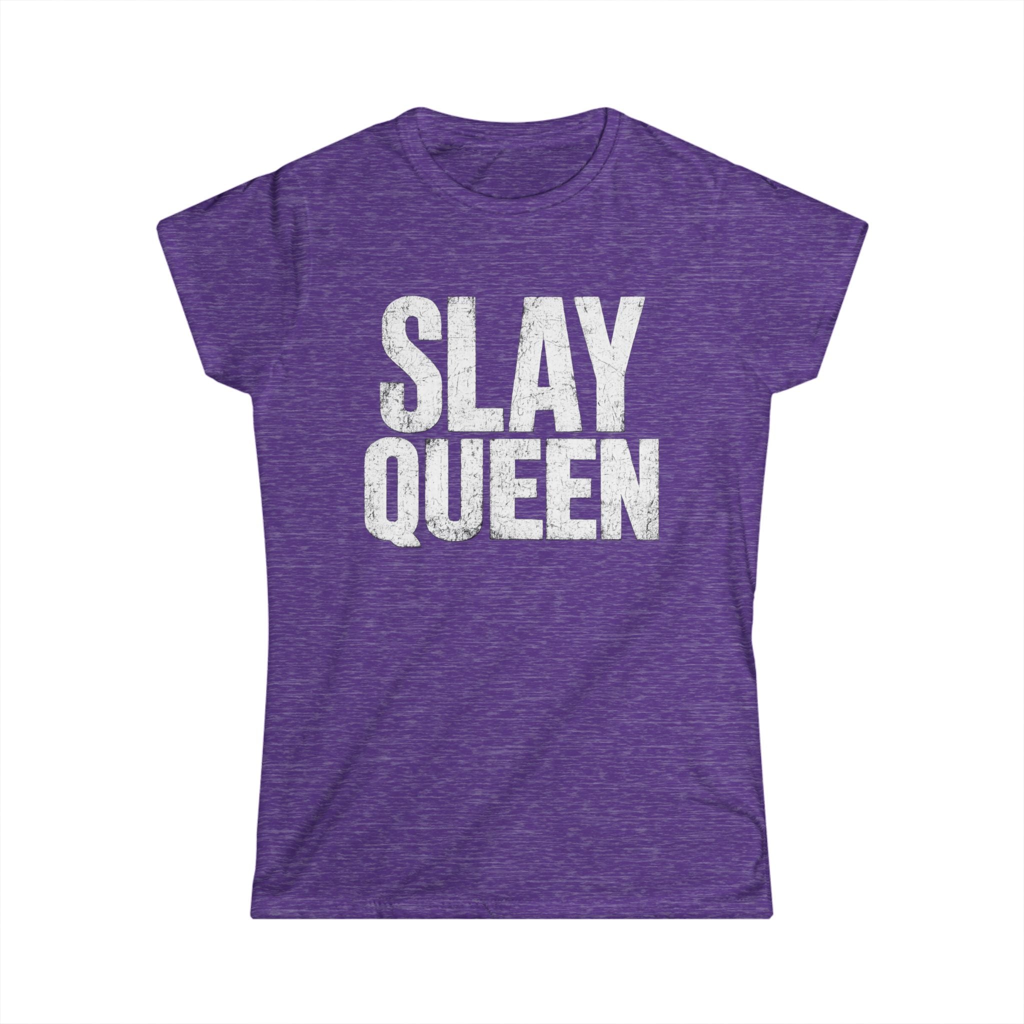 Slay Queen T-Shirt — Bold Vintage Graphic Tee for Confident Women
