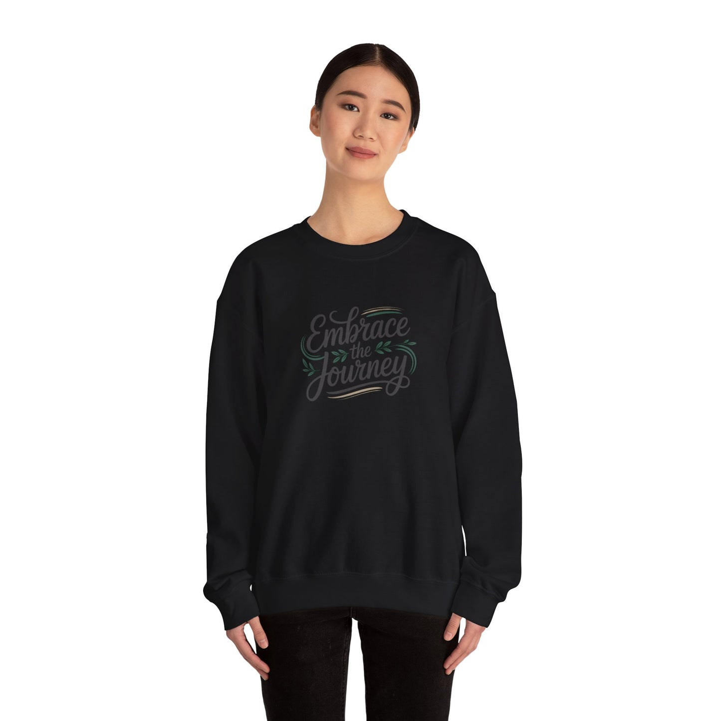 Embrace the Journey Sweatshirt | minimalist hand-lettered quote, script typography