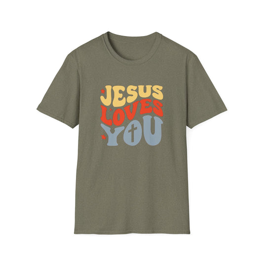 Jesus Loves You - Unisex Softstyle T-Shirt - Fun and Casual Wear for All Occasions