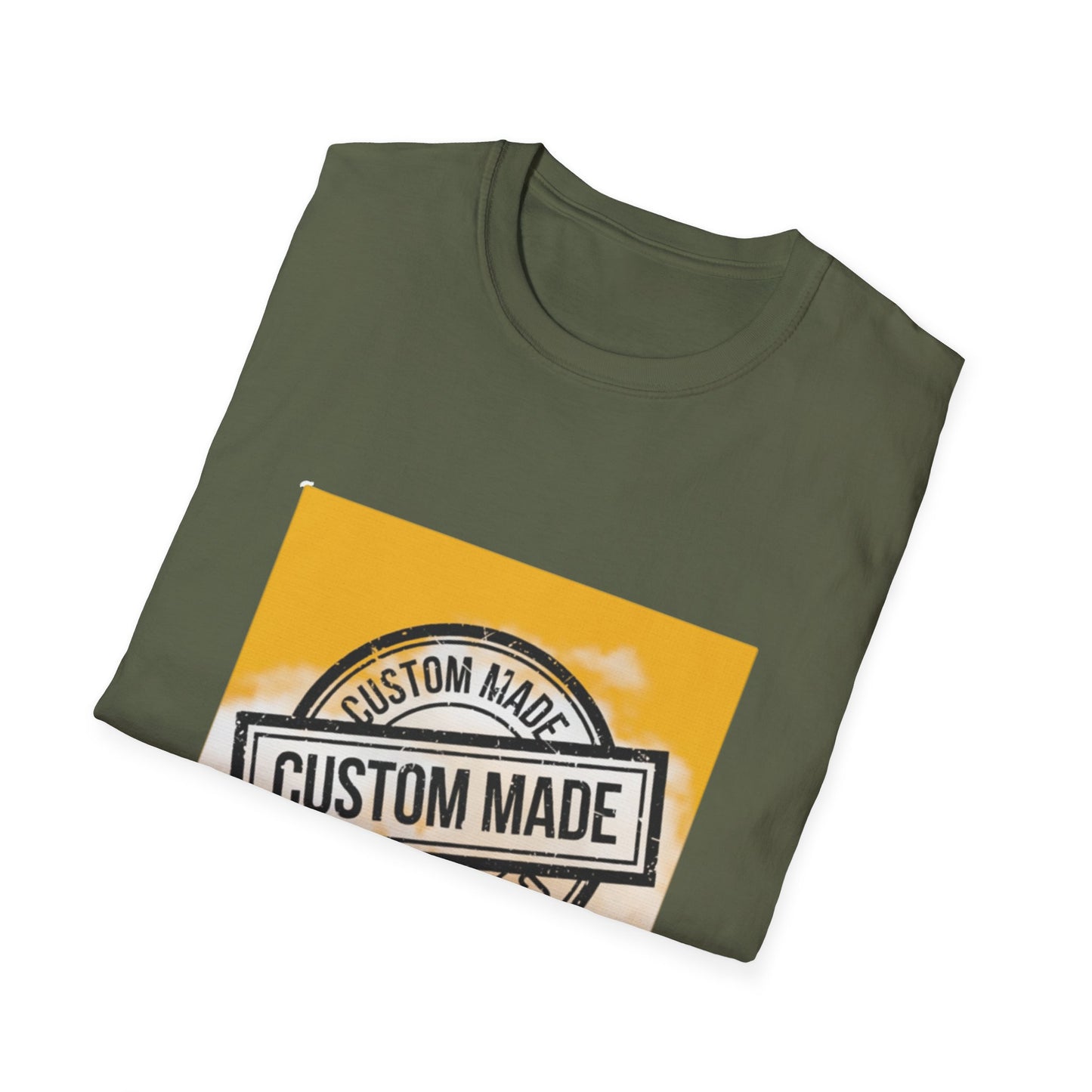 Your Design On a Tee One Side Only - Monster Unisex Softstyle T-Shirt