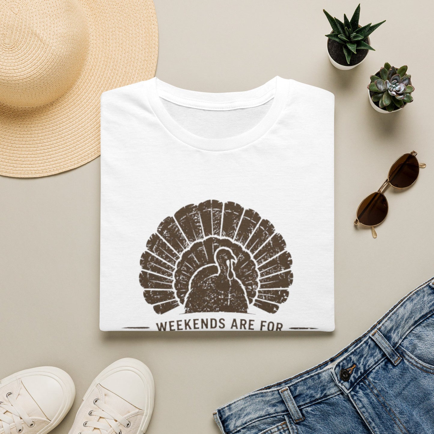 Weekends Are for Gobblers T-Shirt — Vintage Turkey Tee