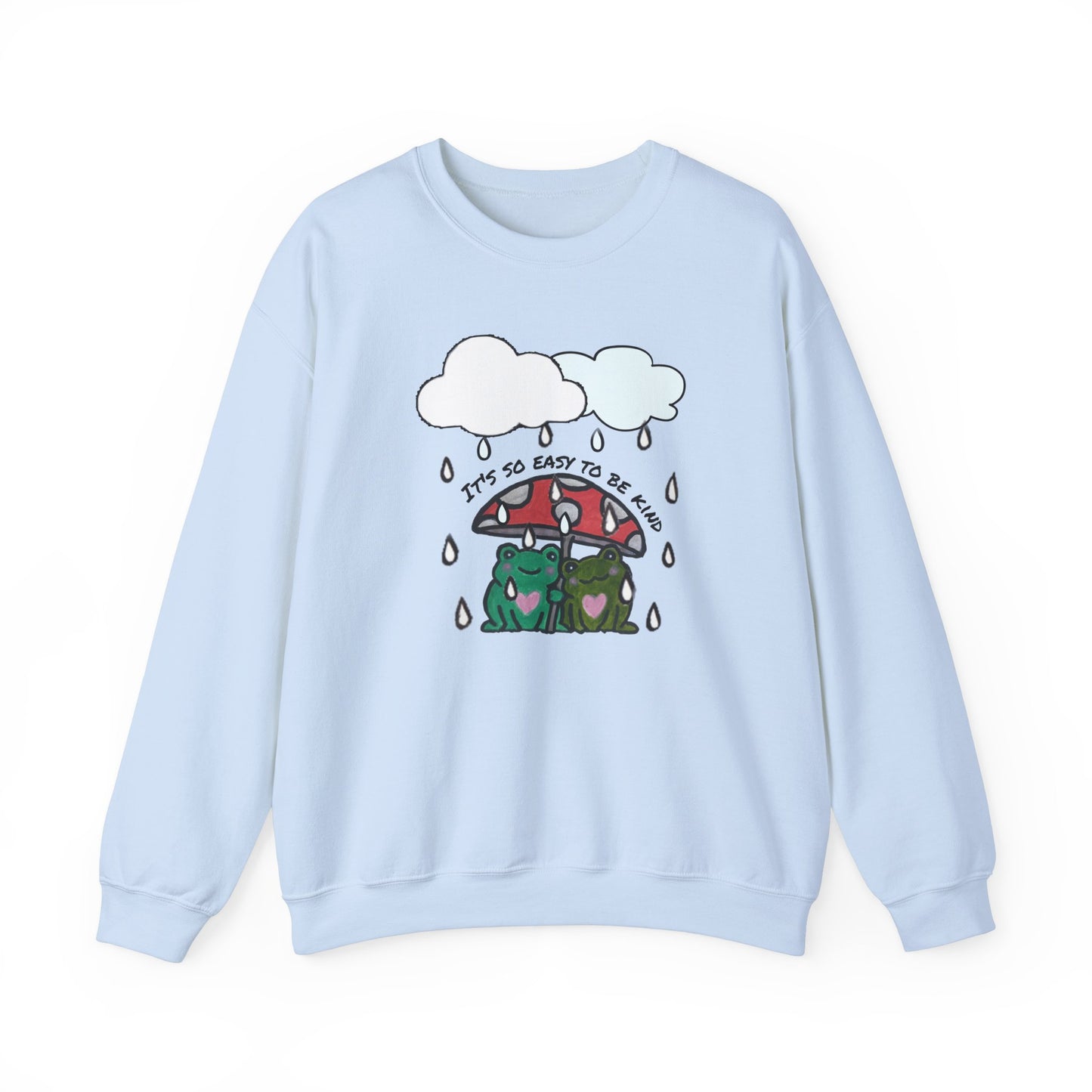 Cute Frogs Kindness Crewneck Sweatshirt - Unisex Heavy Blend