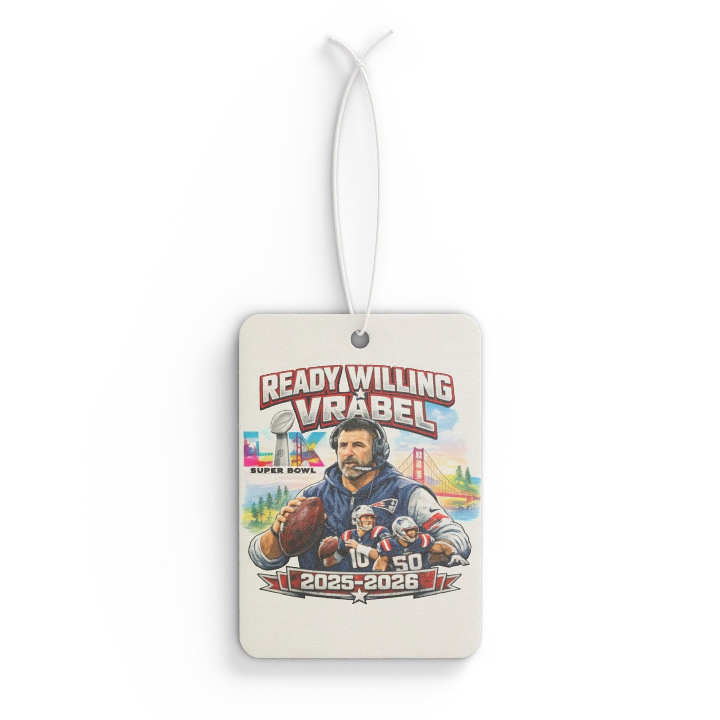 Car Air Freshener — "Ready Willing Vrabel 2025-2026" Football Fan Air Freshener
