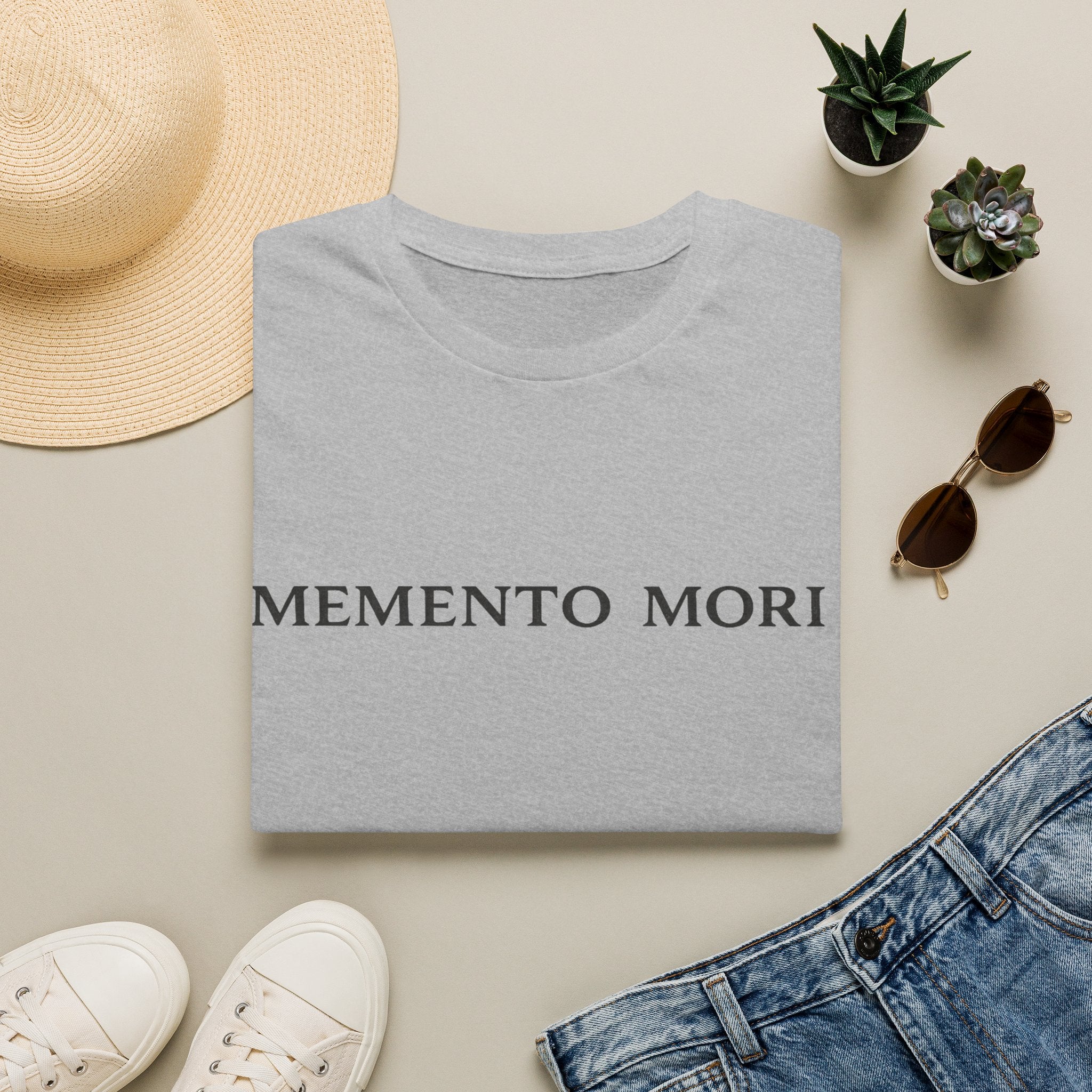 Memento Mori T-Shirt — Minimalist Latin Remembrance Tee