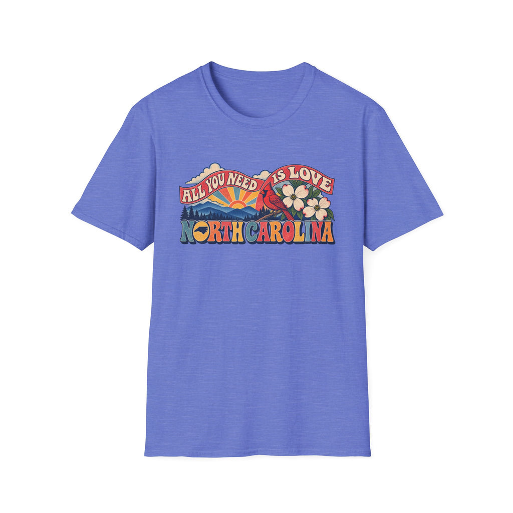 North Carolina Retro 'All You Need Is Love' T-Shirt