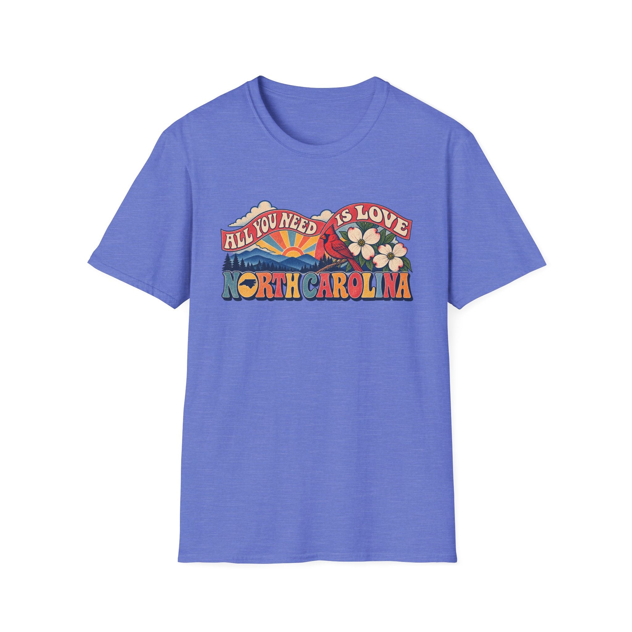North Carolina Retro 'All You Need Is Love' T-Shirt