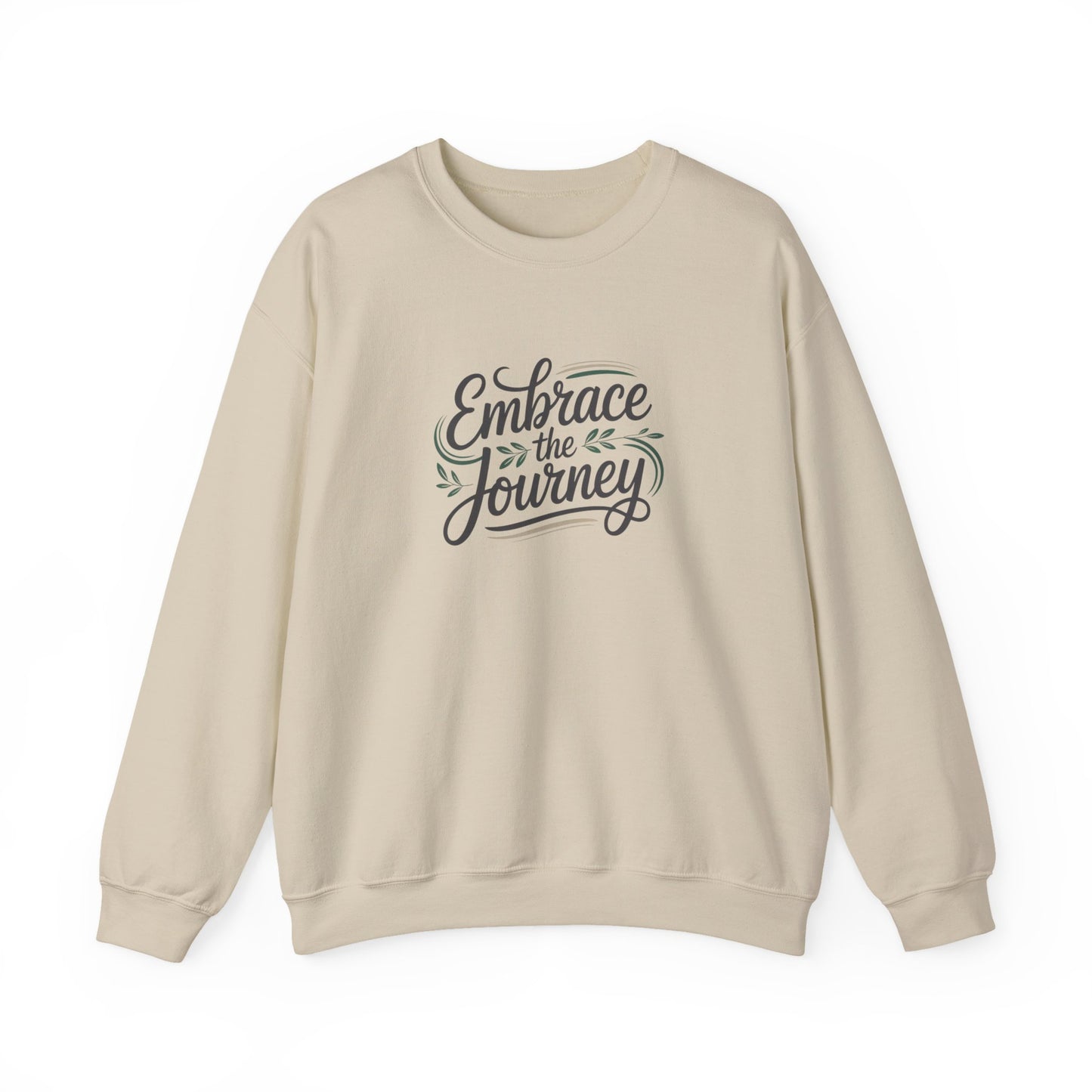 Embrace the Journey Sweatshirt | minimalist hand-lettered quote, script typography