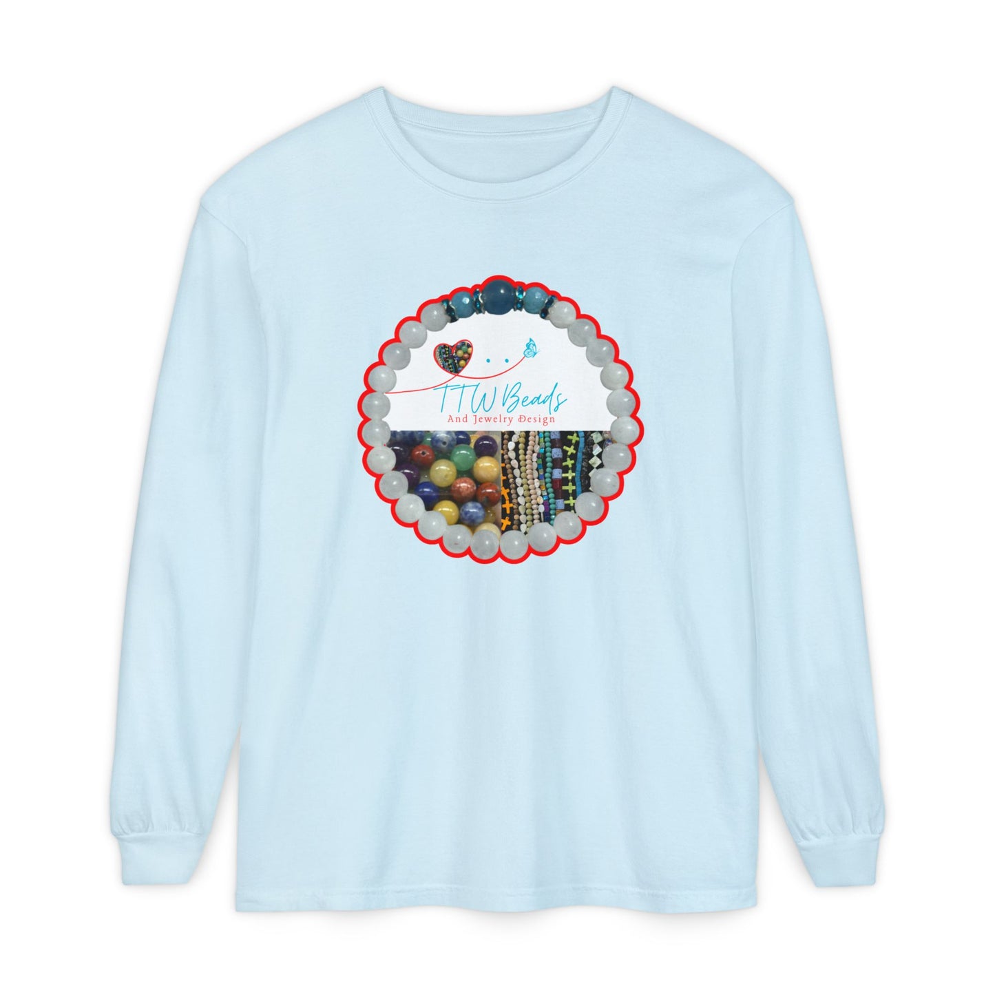 TTW Beads and Gould Creek Farm Vibrant Long Sleeve T-Shirt for Artists and Farmers