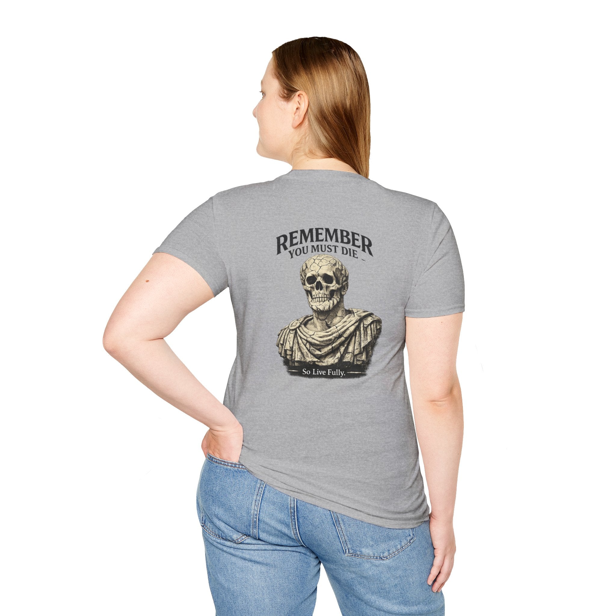 Memento Mori T-Shirt — Minimalist Latin Remembrance Tee