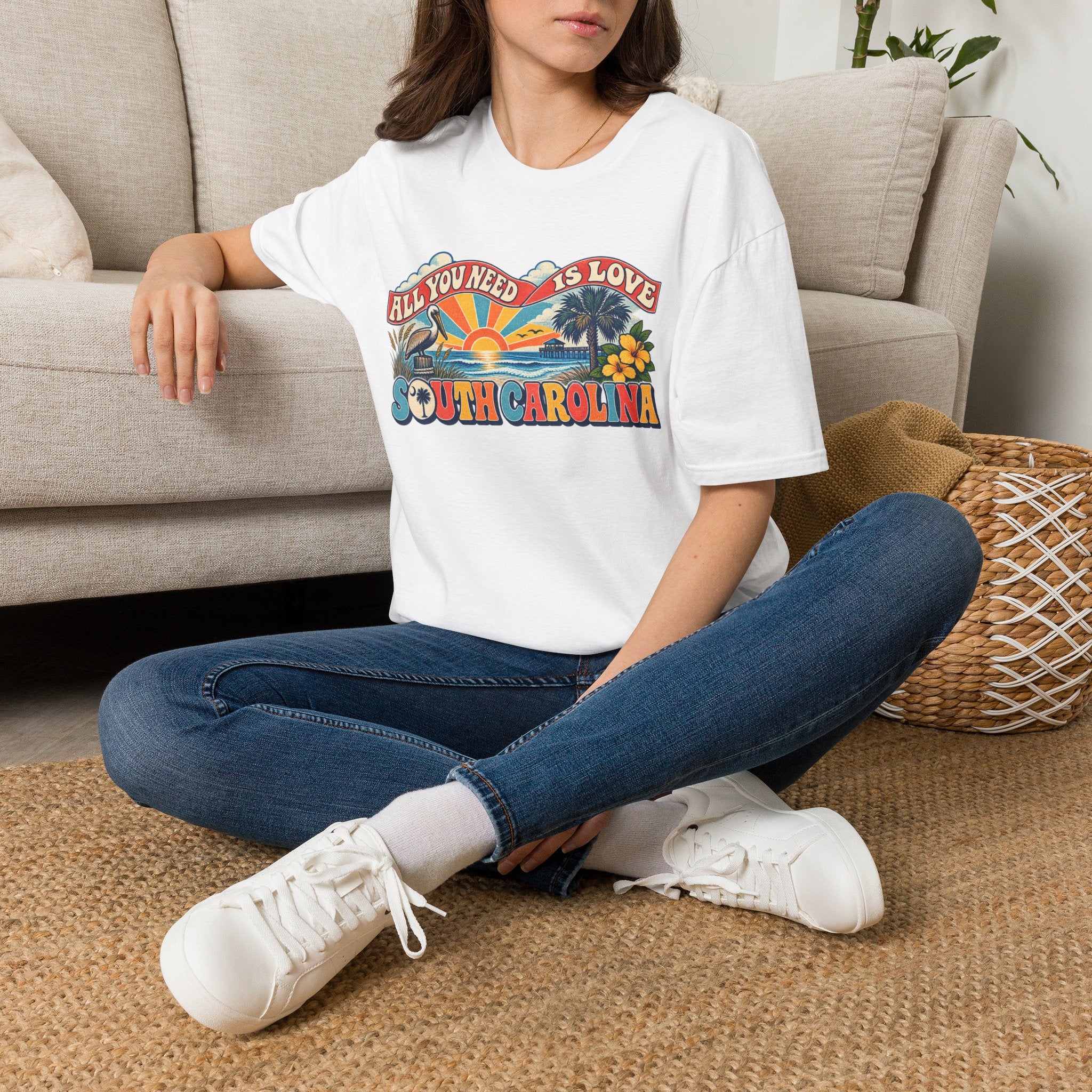 South Carolina Retro 'All You Need Is Love' T-Shirt