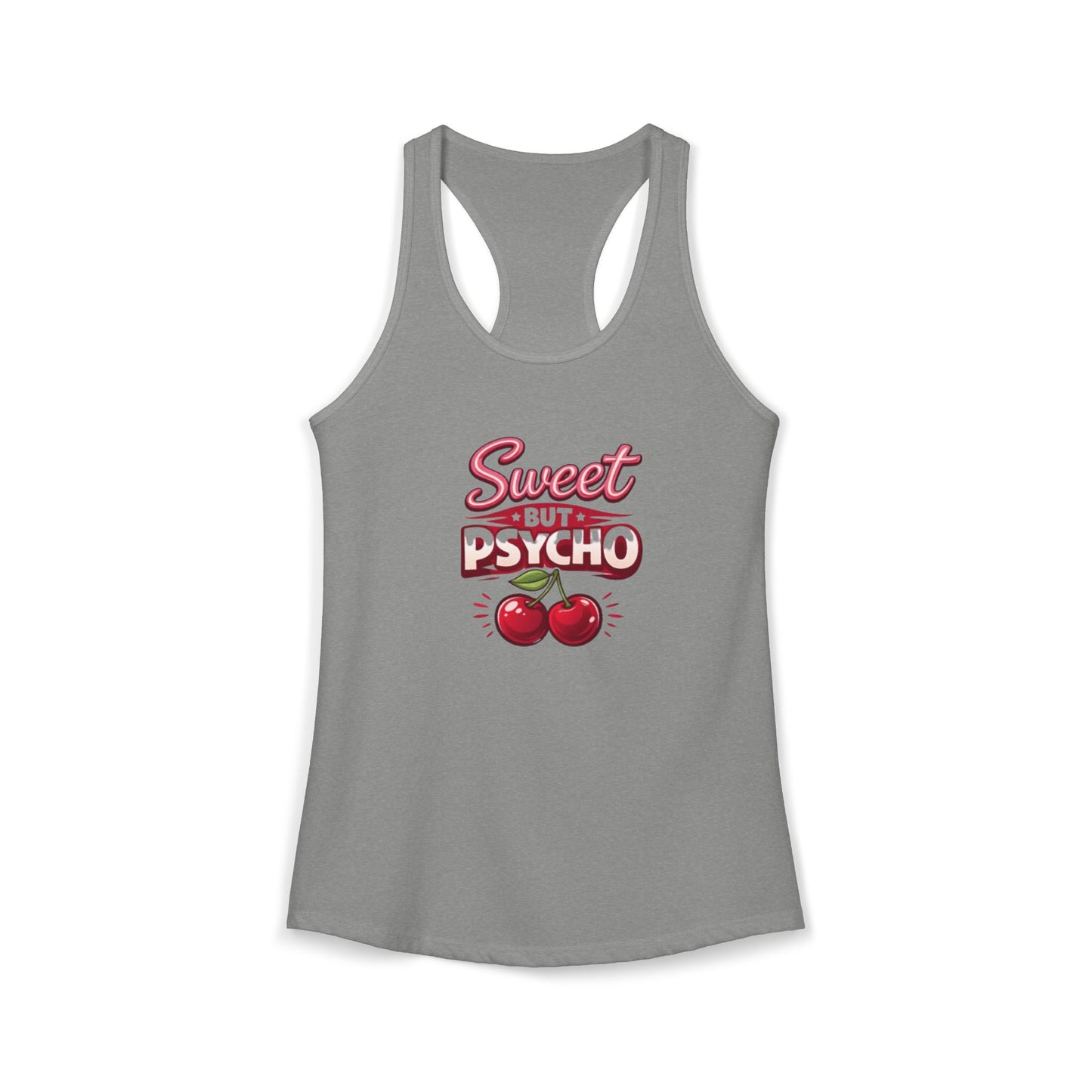Sweet But Psycho Racerback Tank — Women's Graphic Tank Top