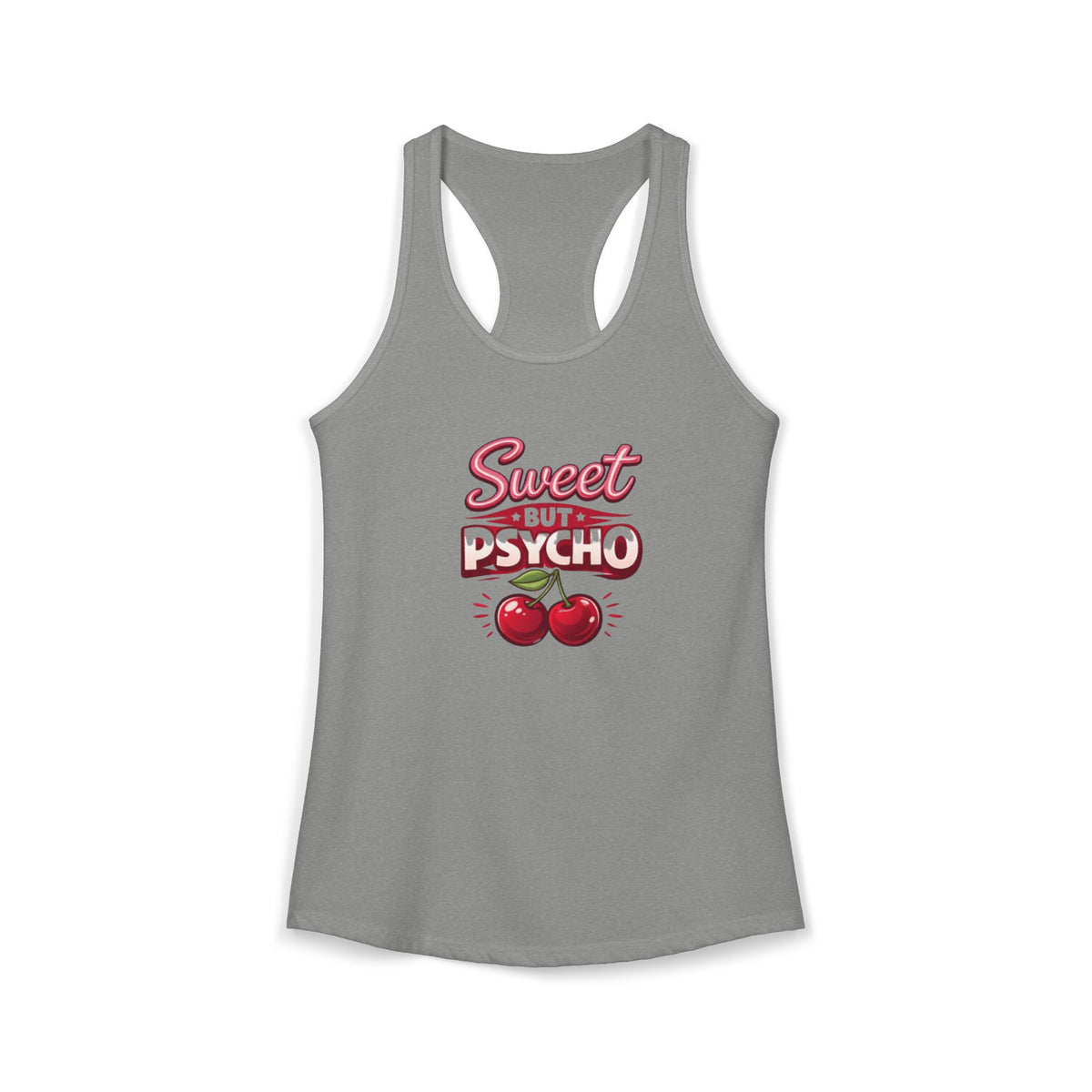 Sweet But Psycho Racerback Tank — Women's Graphic Tank Top