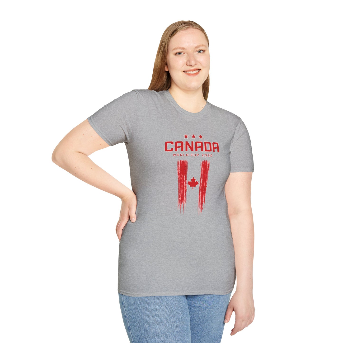 Canada World Cup 2026 T-Shirt — Distressed Maple Flag Soccer Fan Tee