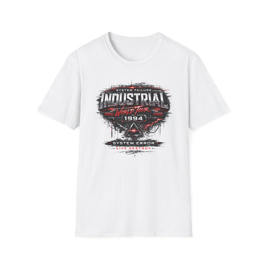 Industrial System Error T-Shirt — 'Industrial' Graphic Tech Vintage Tee