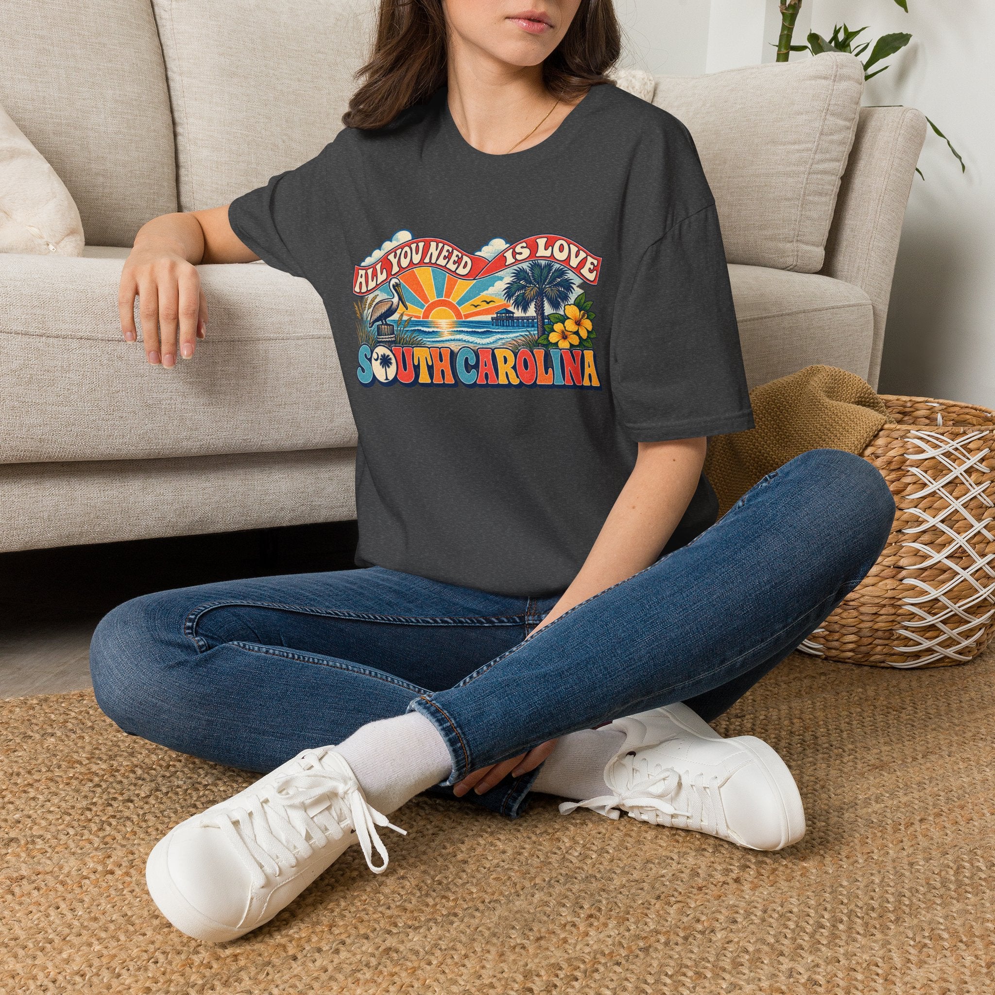 South Carolina Retro 'All You Need Is Love' T-Shirt