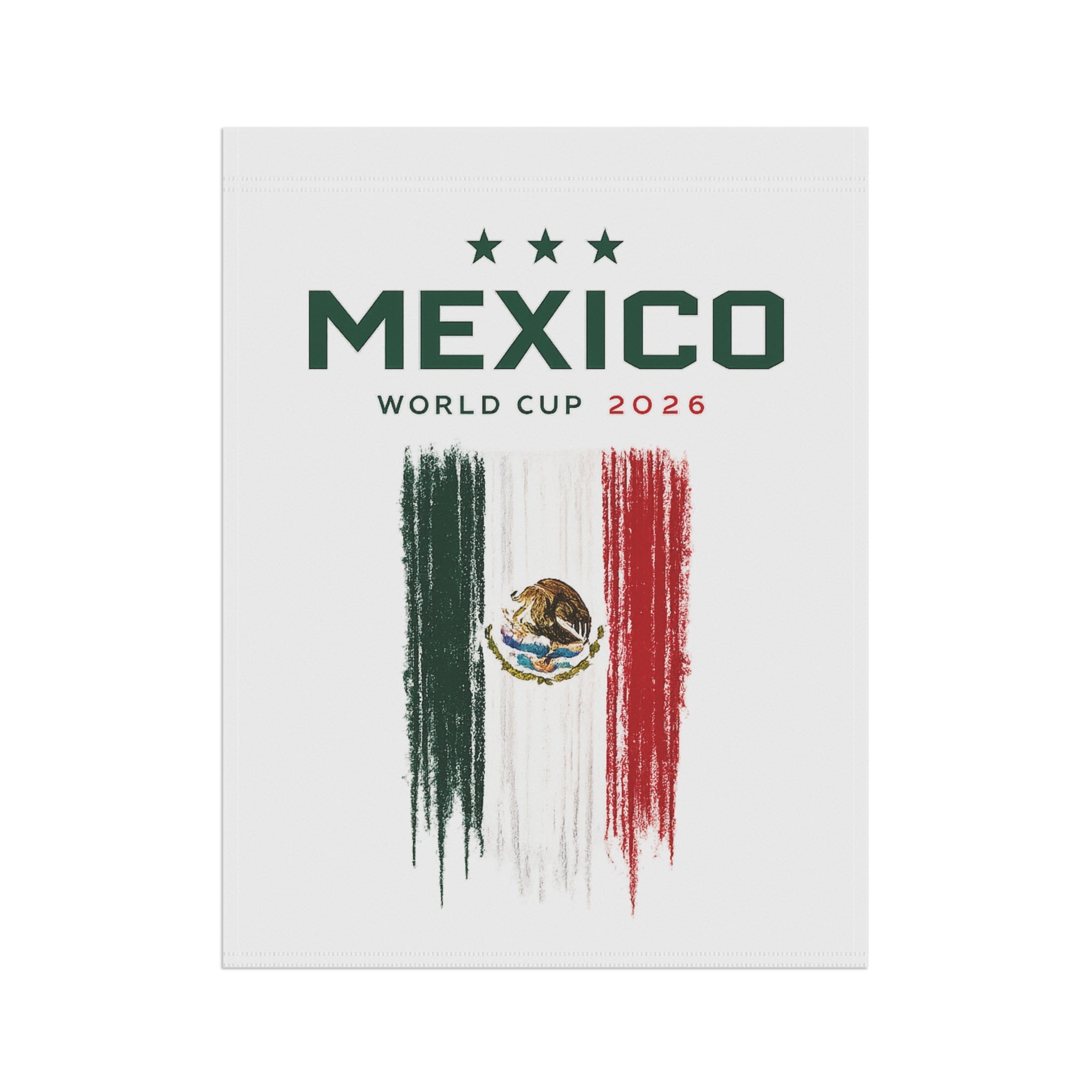 Mexico World Cup 2026 Garden Flag - Mexican Flag Soccer Garden Banner