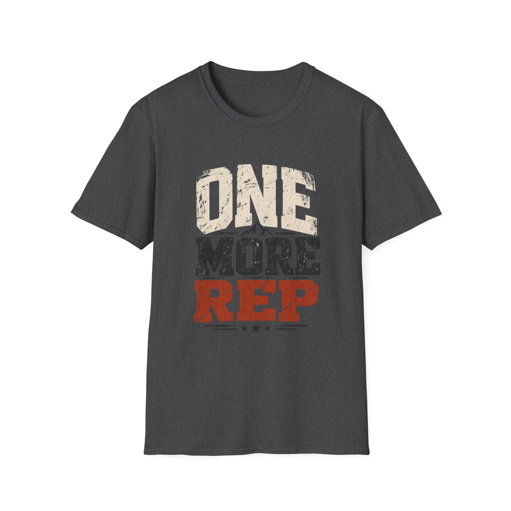One More Rep – Vintage Workout & Fitness Graphic Tee