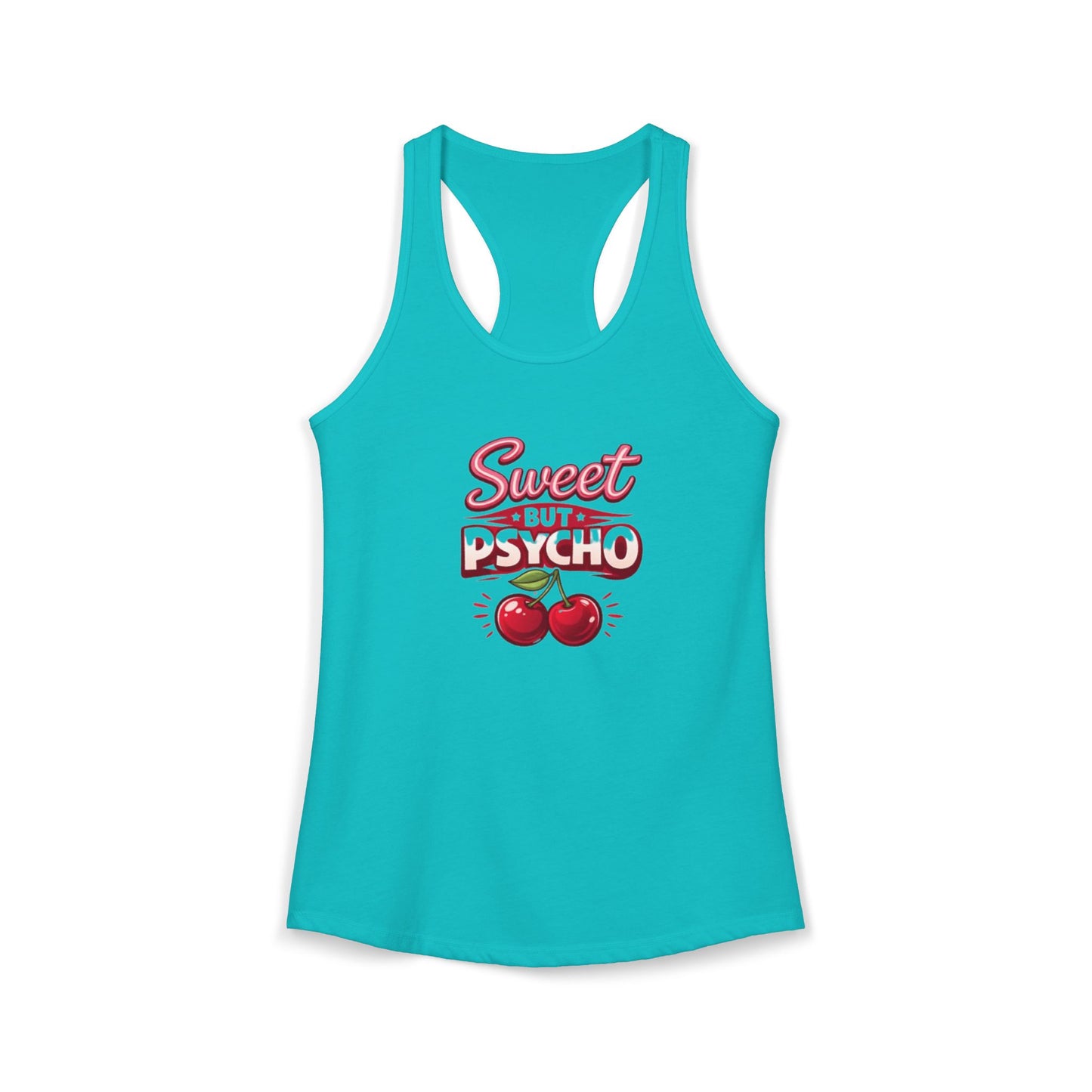 Sweet But Psycho Racerback Tank — Women's Graphic Tank Top