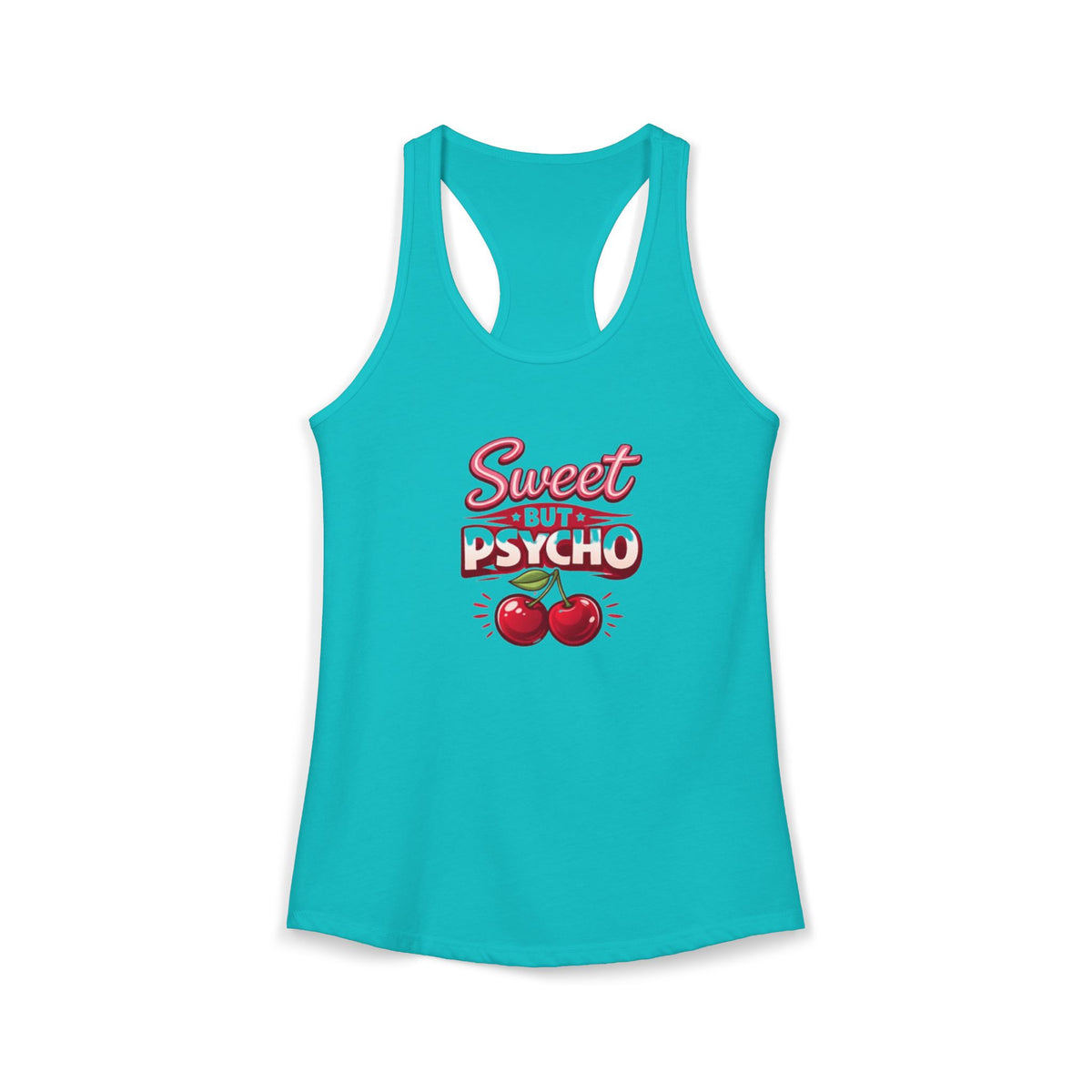 Sweet But Psycho Racerback Tank — Women's Graphic Tank Top