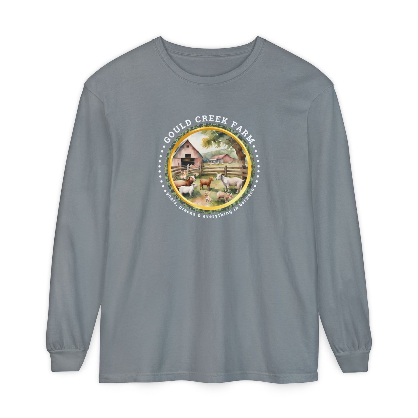Gould Creek Farm - Unisex Garment-dyed Long Sleeve T-Shirt