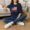 Two Fiddy American Flag T-Shirt — Vintage USA Patriotic Tee
