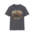 Ride Free, Live Free – Vintage Motorcycle Graphic Tee