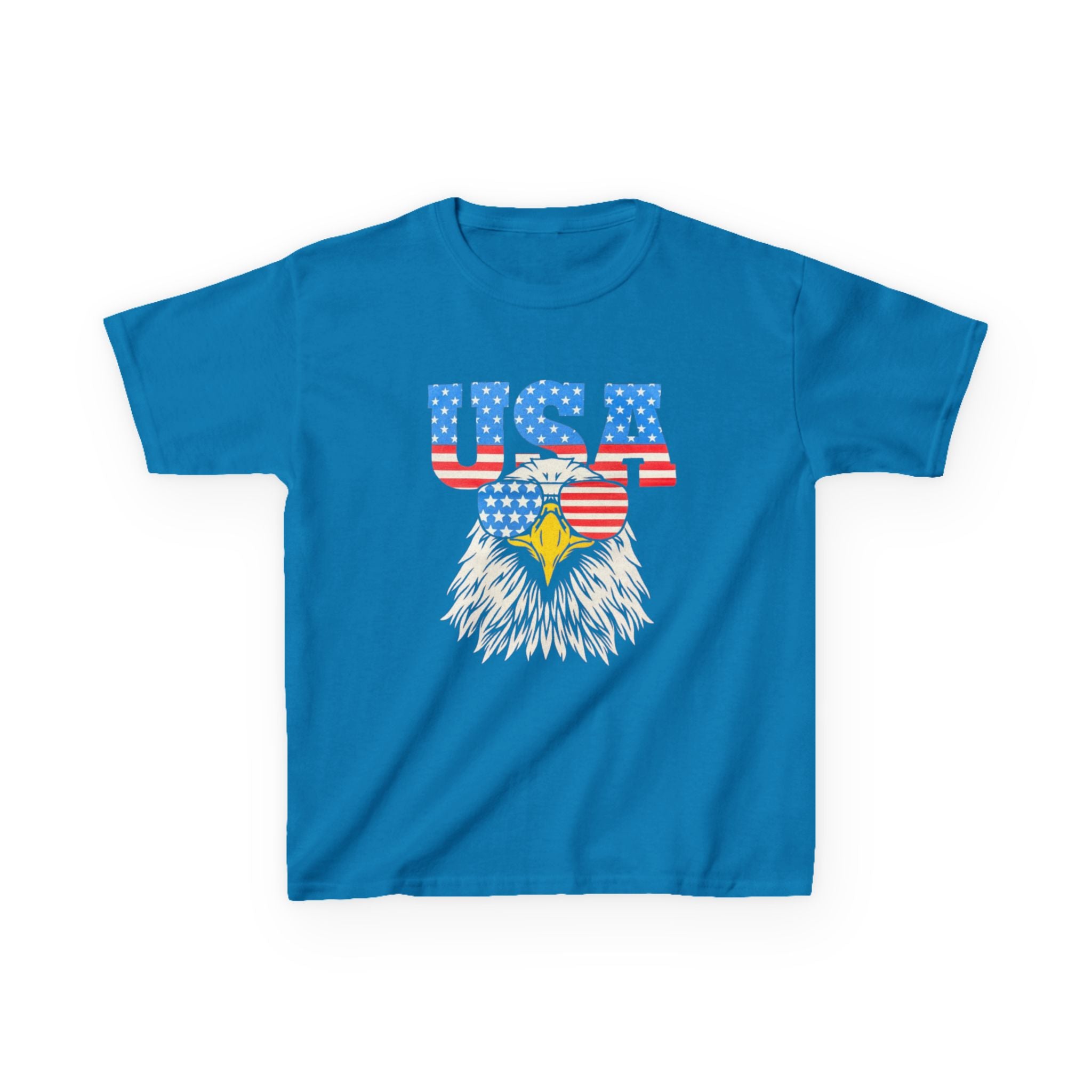 Patriotic Kids Tee, USA Eagle T-Shirt, Children’s Independence Day Shirt, 4th of July Kid's Outfit, American Pride Apparel