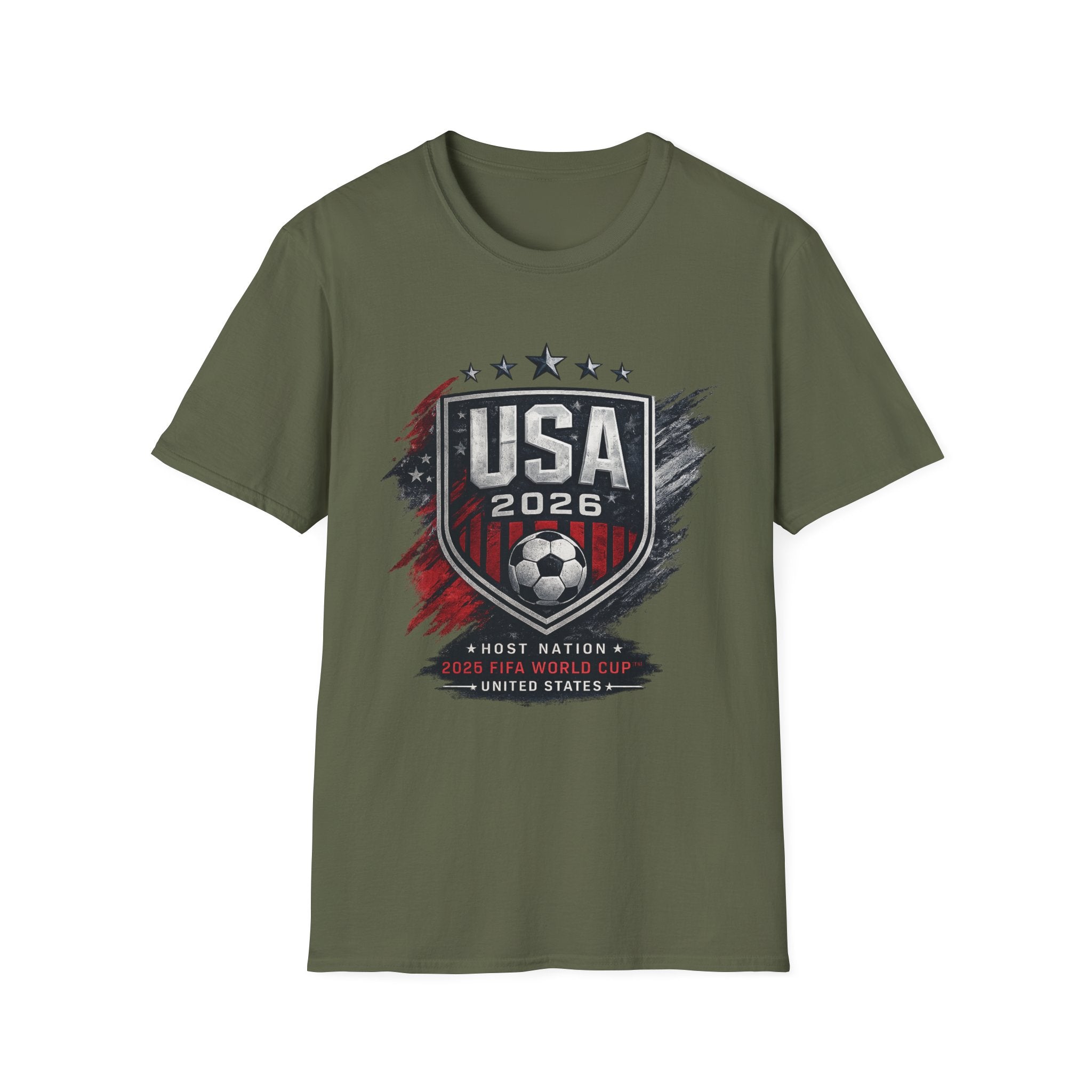 USA 2026 Soccer Shield T‑Shirt — Men’s Women’s American World Cup Supporter Tee