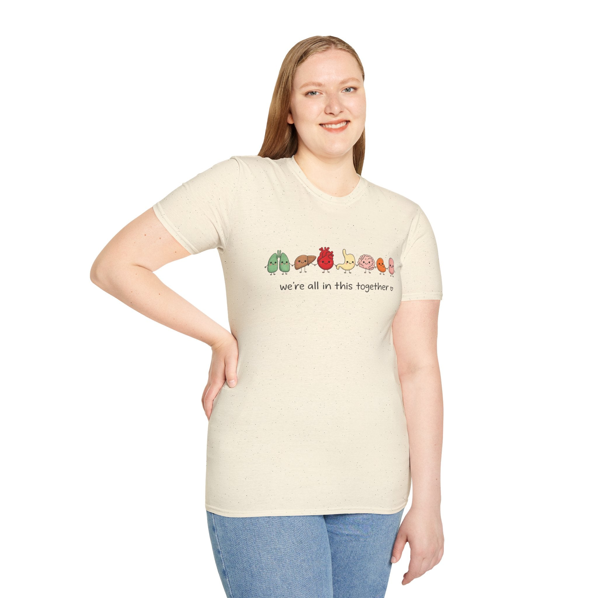 We're All in This Together Cute Organ Organs T-Shirt
