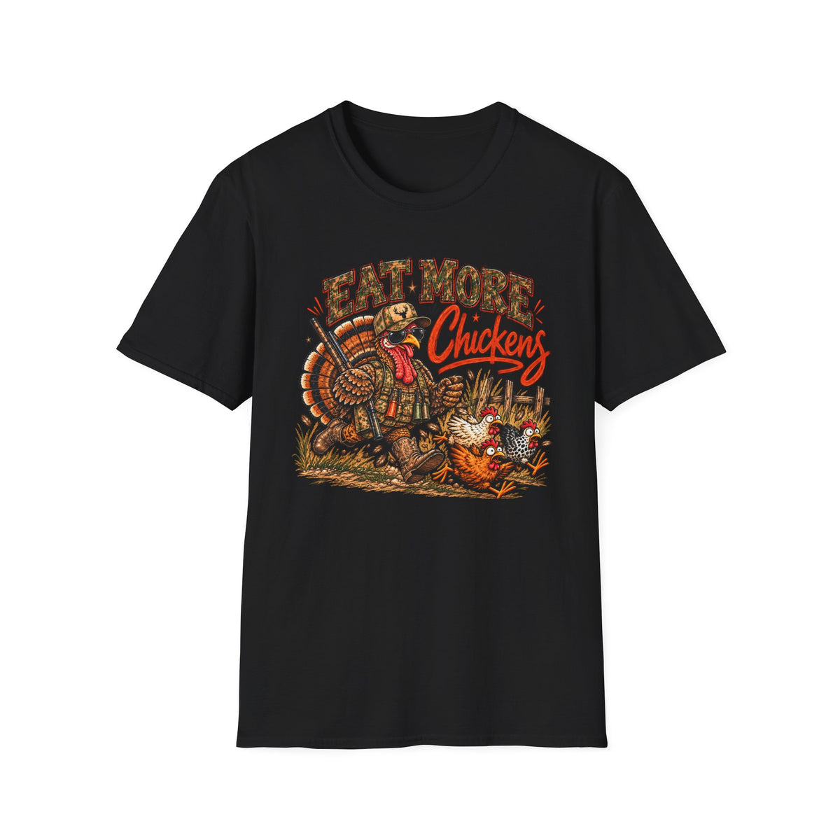 Eat More Chickens – Funny Chicken Shirt