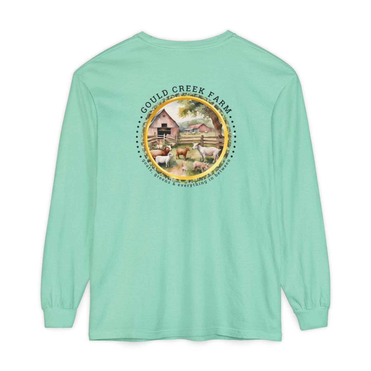 TTW Beads and Gould Creek Farm Vibrant Long Sleeve T-Shirt for Artists and Farmers