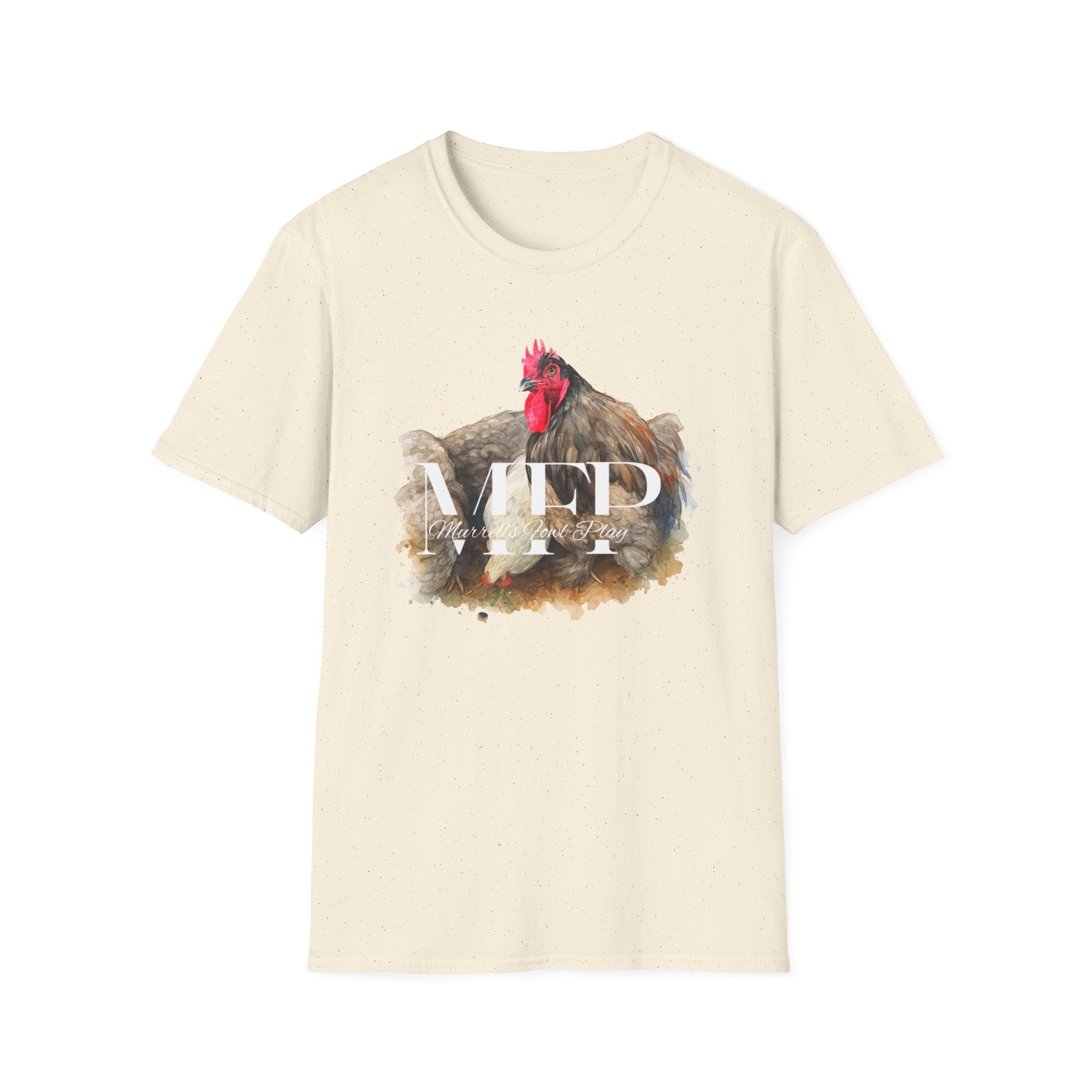 Watercolor Chicken Art T-Shirt, Animal Lover Tee, Farmhouse Style Shirt, Gift for Chicken Enthusiasts, Vintage Animal Art, Funny Farm Shirt