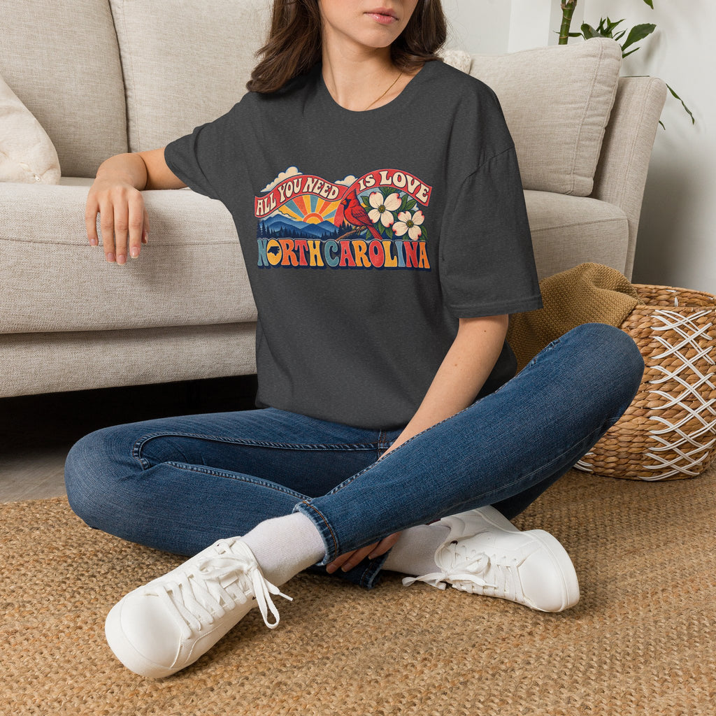 North Carolina Retro 'All You Need Is Love' T-Shirt