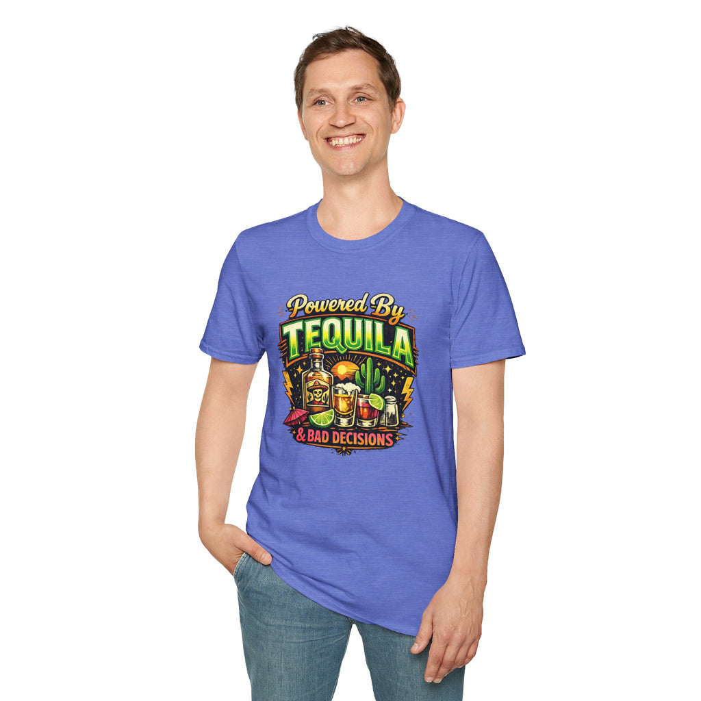 Tequila & Bad Decisions T-Shirt — Funny Bar Party Drinking Tee