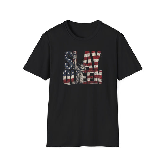 Slay Queen American Flag T-Shirt