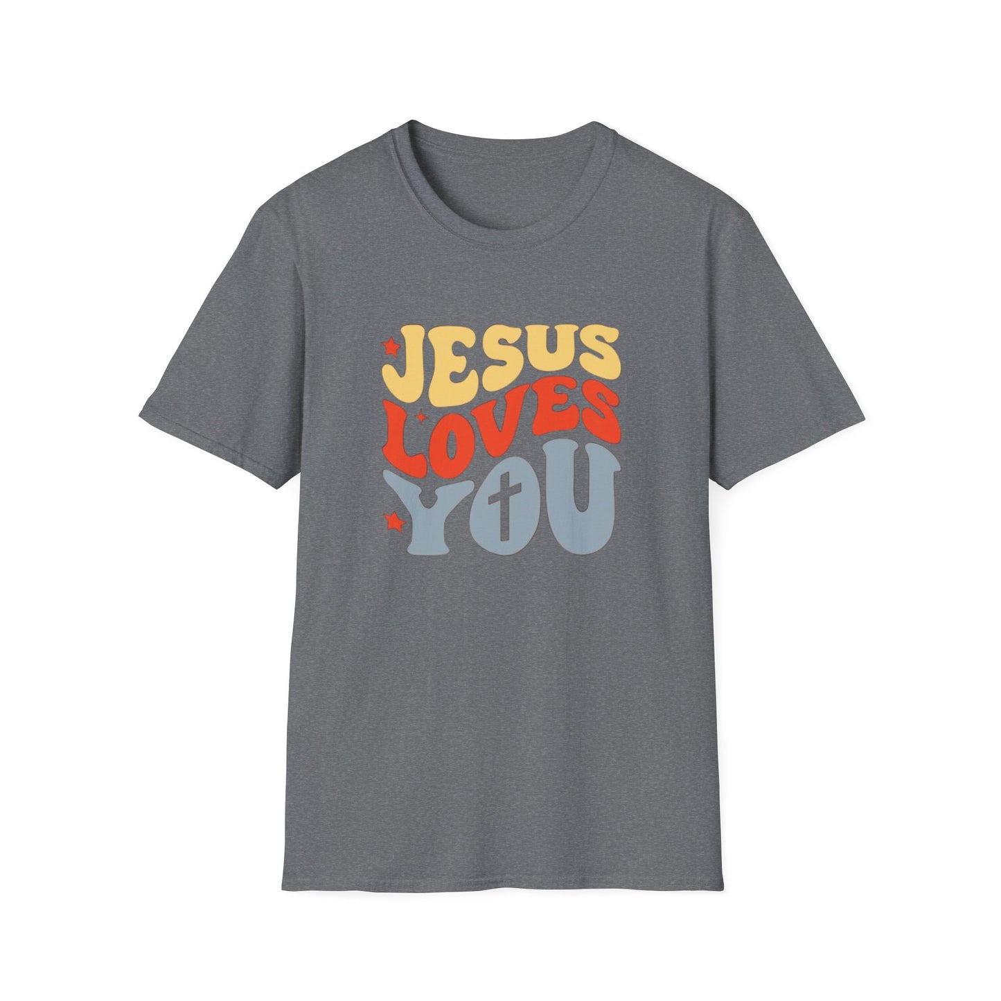 Jesus Loves You - Unisex Softstyle T-Shirt - Fun and Casual Wear for All Occasions