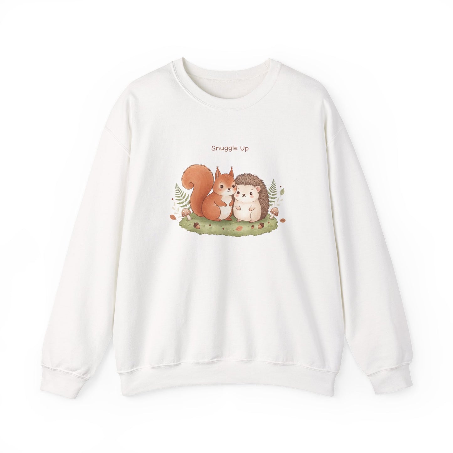 Cozy Winter Forest Critters Sweatshirt | cute animal illustration, cozy critter art