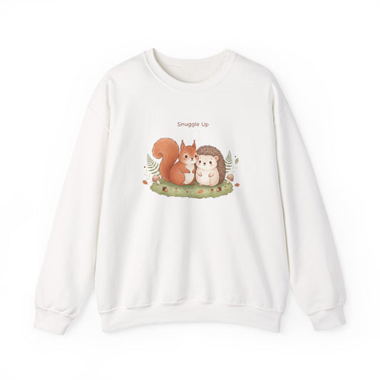 Cozy Winter Forest Critters Sweatshirt | cute animal illustration, cozy critter art